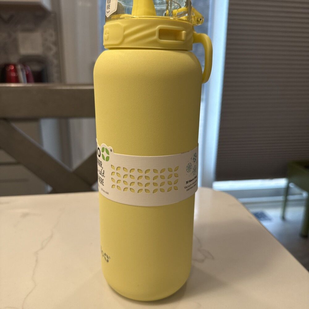 Ello Pop & Fill 32oz Stainless Steel Water Bottle with QuickFill Technology - Picture 2 of 9
